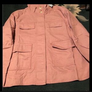 Loft Utility jacket Ann Taylor Loft LP Lovely Color Lots Of Pockets Summer Ready